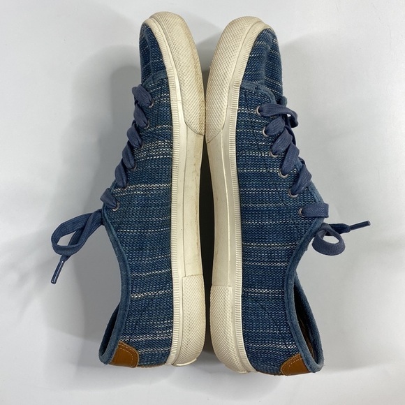 Frye Blue Gia Canvas Low Lace Canvas Sneakers Shoes Women's 7.5 - Picture 3 of 11